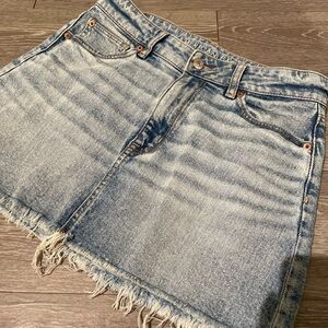 American Eagle Outfitters Light Blue Denim Skirt